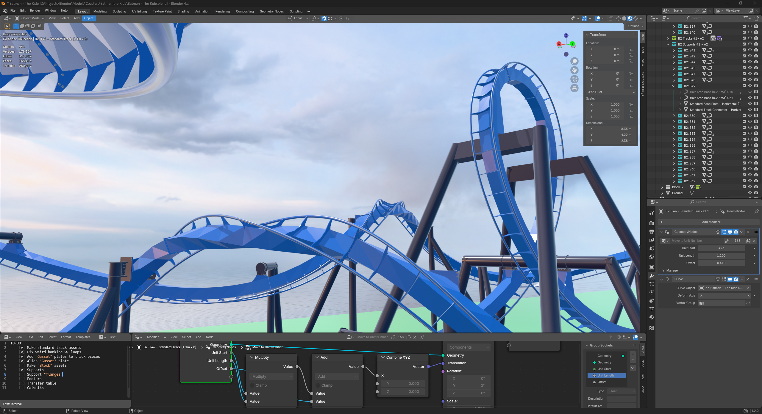 Batman: The Ride - B&M Inverted Coaster