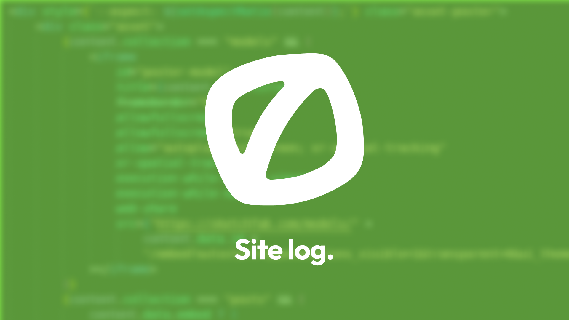 Site Log 1
